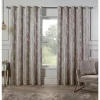 Yasmin Eyelet Curtains - Ivory