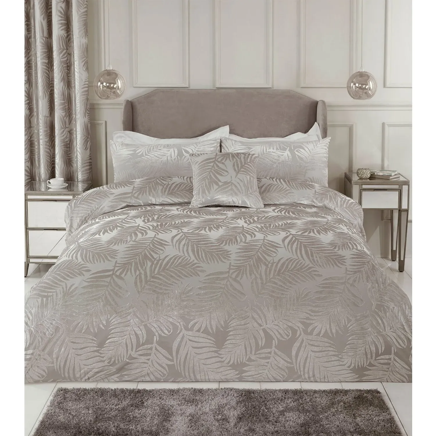 Yasmin Super King Duvet Set - Ivory