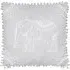 Zuri Embroidered Elephant Cushion - Brown