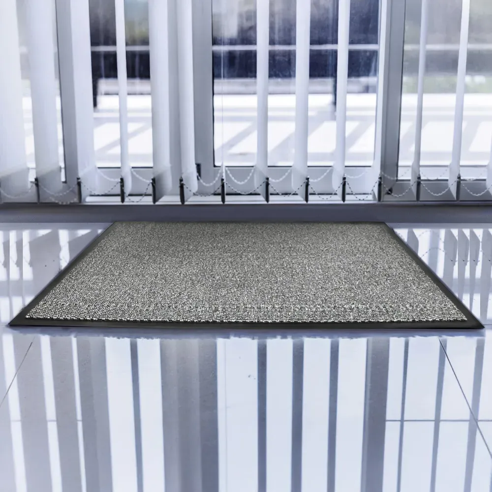 Advantagemat Entryway Door Mat - Grey, Polyester