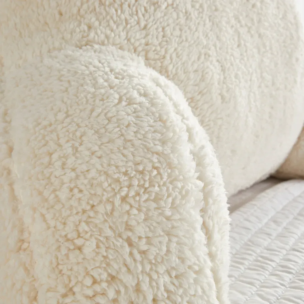 Huggleland Cuddle Cushion - Cream, Fleece