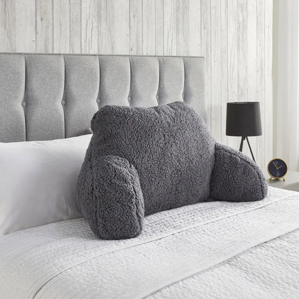 Huggleland Cuddle Cushion - Grey, Fleece