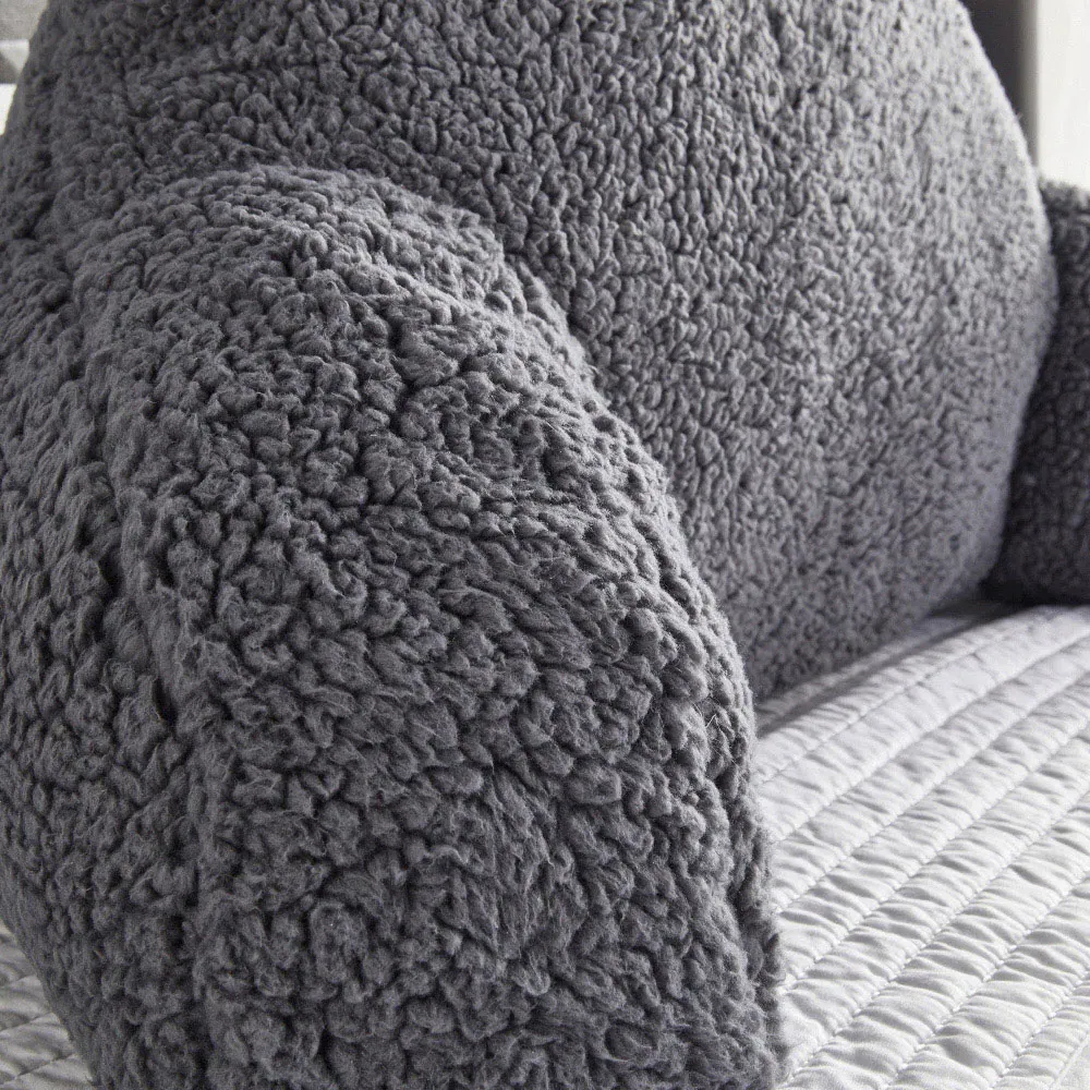 Huggleland Cuddle Cushion - Grey, Fleece