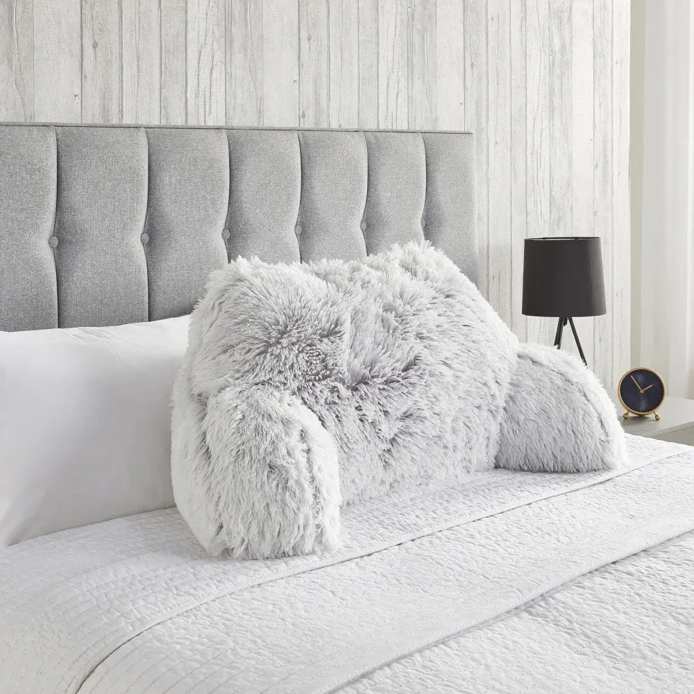 Huggleland Long Hair Cuddle Cushion - Grey