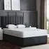 Amelia Double Upholstered Divan Bed with 2 Drawers - Grey