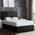 Amelia Double Upholstered Panel Divan Bed - Black
