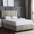 Amelia King Size Upholstered Panel Divan Bed with Storage - Beige