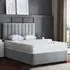 Amelia Single Upholstered Divan Bed with 2 Drawers - Silver