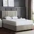 Amelia Small Double Upholstered Panel Divan Bed - Beige