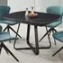 Arden 6-Seater Extendable Dining Table - Black, Ceramic