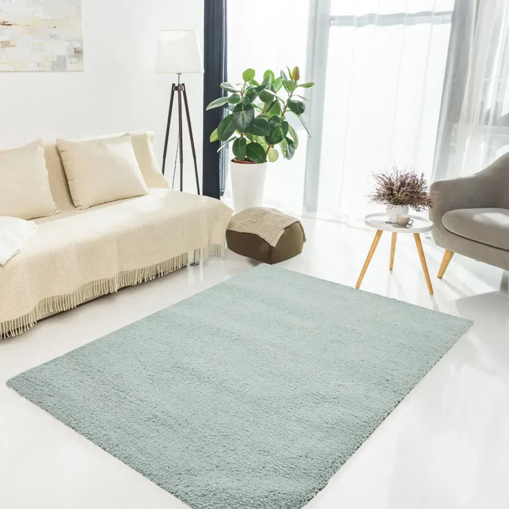 Cloud Luxe Plain Rug - Blue