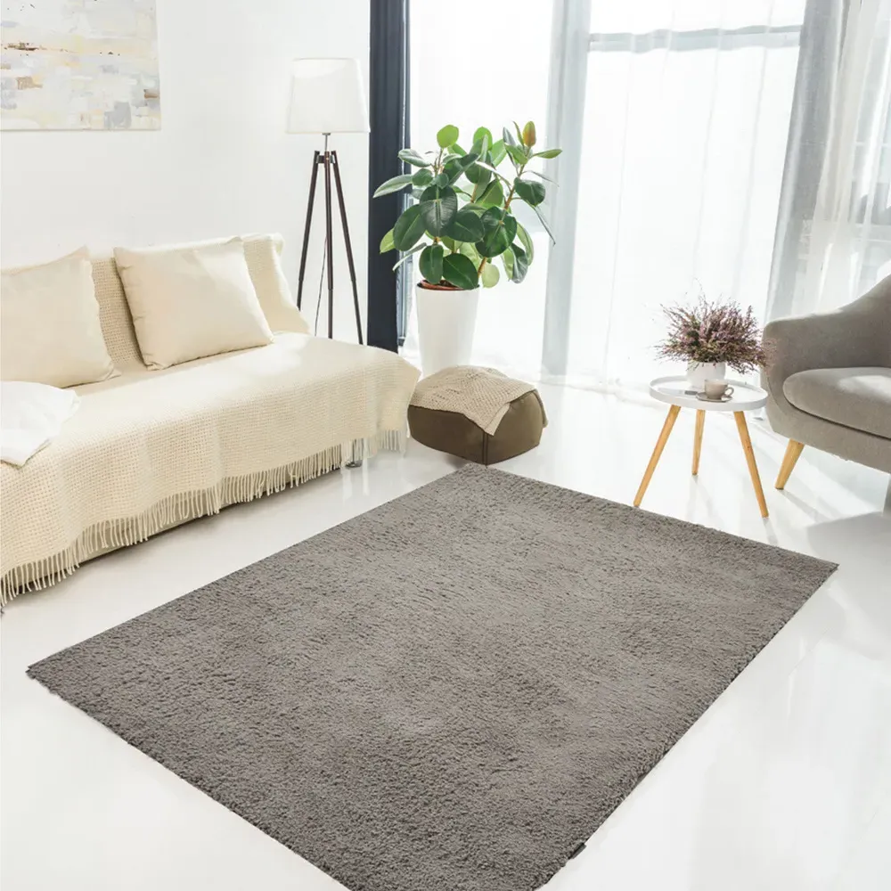 Cloud Luxe Plain Rug - Grey
