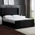 Elara Double Winged Panel Ottoman Bed - Black