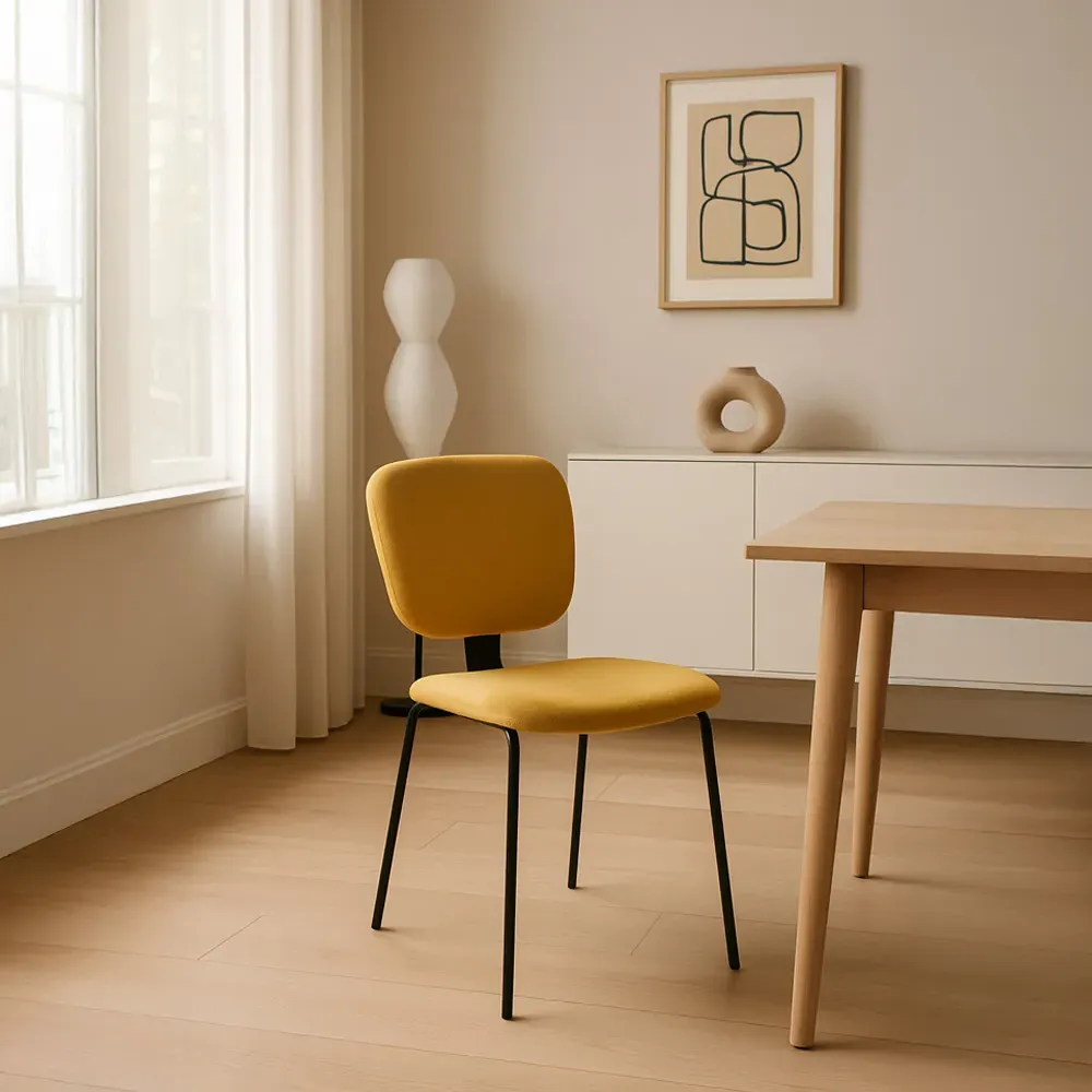 Elise Set of 2 Dining Chairs - Yellow