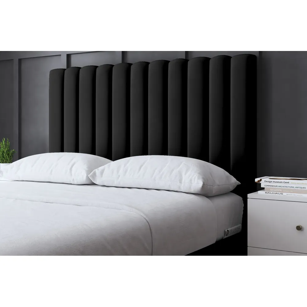 Evangeline Single Ottoman Bed with Storage - Black