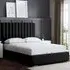 Evangeline Small Double Ottoman Bed with Storage - Black