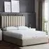 Evangeline Small Double Ottoman Bed with Storage - Cream