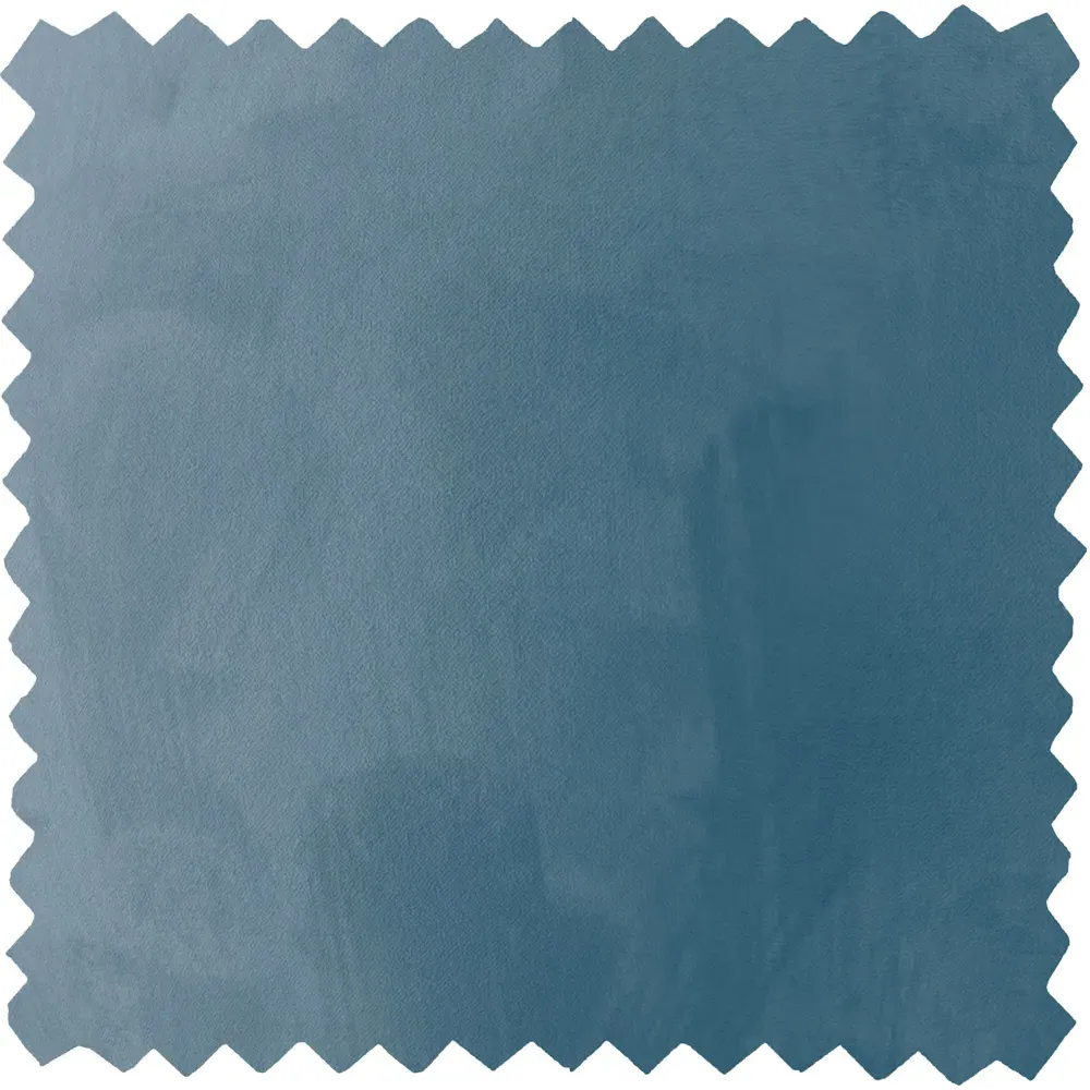 Evangeline Small Double Upholstered Bed Frame with Headboard - Blue