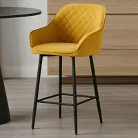 Florence Antique Moss Bar Stool Set of 2 - Yellow