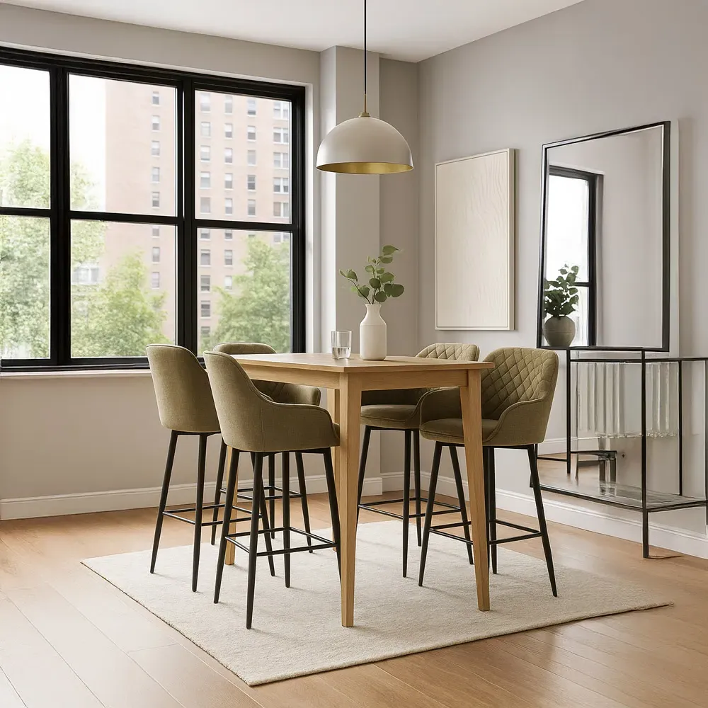 Florence Cedar Bar Stool Set of 2 - Brown