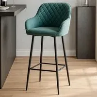 Florence Fir Bar Stool Set of 2 - Green