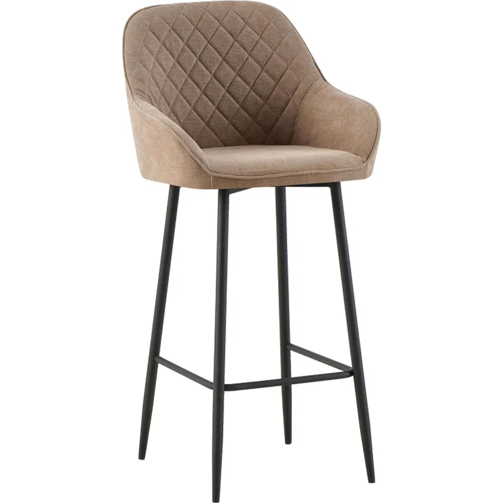 Florence Silver Sega Bar Stool Set of 2 - Silver