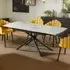 Kairo 6-Seater Extendable Dining Table - Black, Sintered Stone