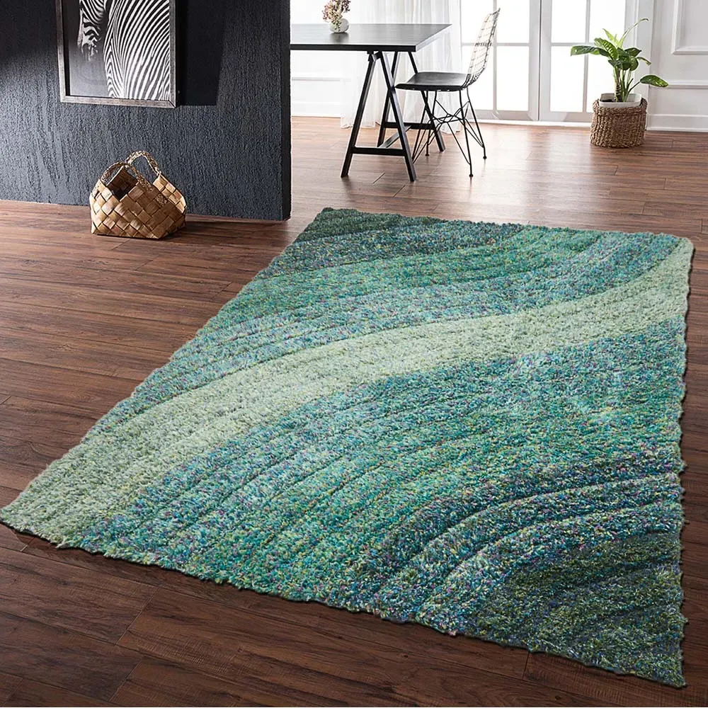 Lena Ultra Plush Rug - Blue