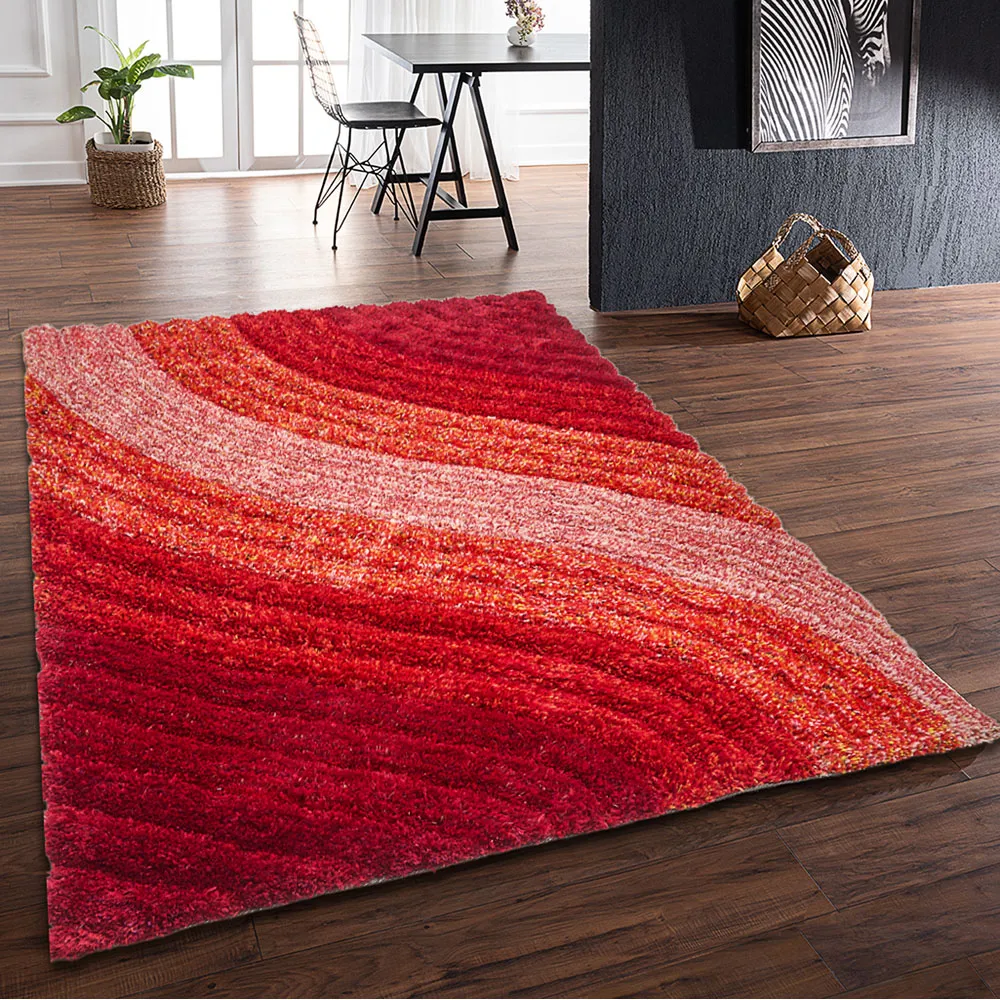 Lena Ultra Plush Rug - Red