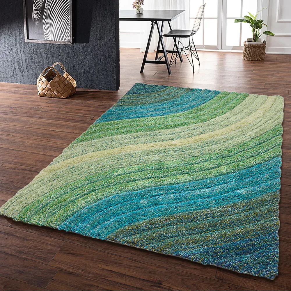 Lena Ultra Plush Rug - Teal