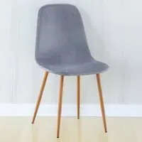 Luxe Set of 2 Dining Chairs - Blue, Faux Leather