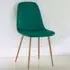Luxe Set of 2 Dining Chairs - Green, Faux Leather
