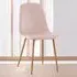 Luxe Set of 2 Dining Chairs - Pink, Faux Leather