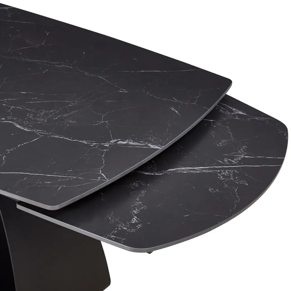 Maelis 6-Seater Extendable Dining Table - White, Ceramic