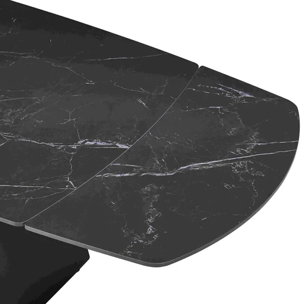 Maelis 6-Seater Extendable Dining Table - White, Ceramic