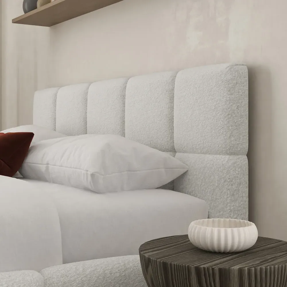 Ovella Double Cubed Bed Frame - Dove