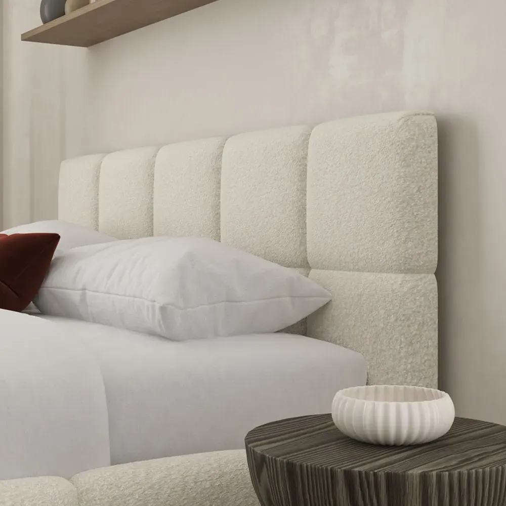 Ovella Double Cubed Bed Frame - Ivory