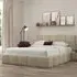 Ovella Double Cubed Bed Frame - Latte