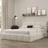 Ovella Double Cubed Ottoman Bed - Ivory, Boucle