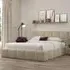 Ovella Double Cubed Ottoman Bed - Latte, Boucle