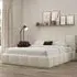 Ovella Single Cubed Bed Frame - Ivory