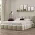 Ovella Small Double Cubed Ottoman Bed - Cream, Boucle