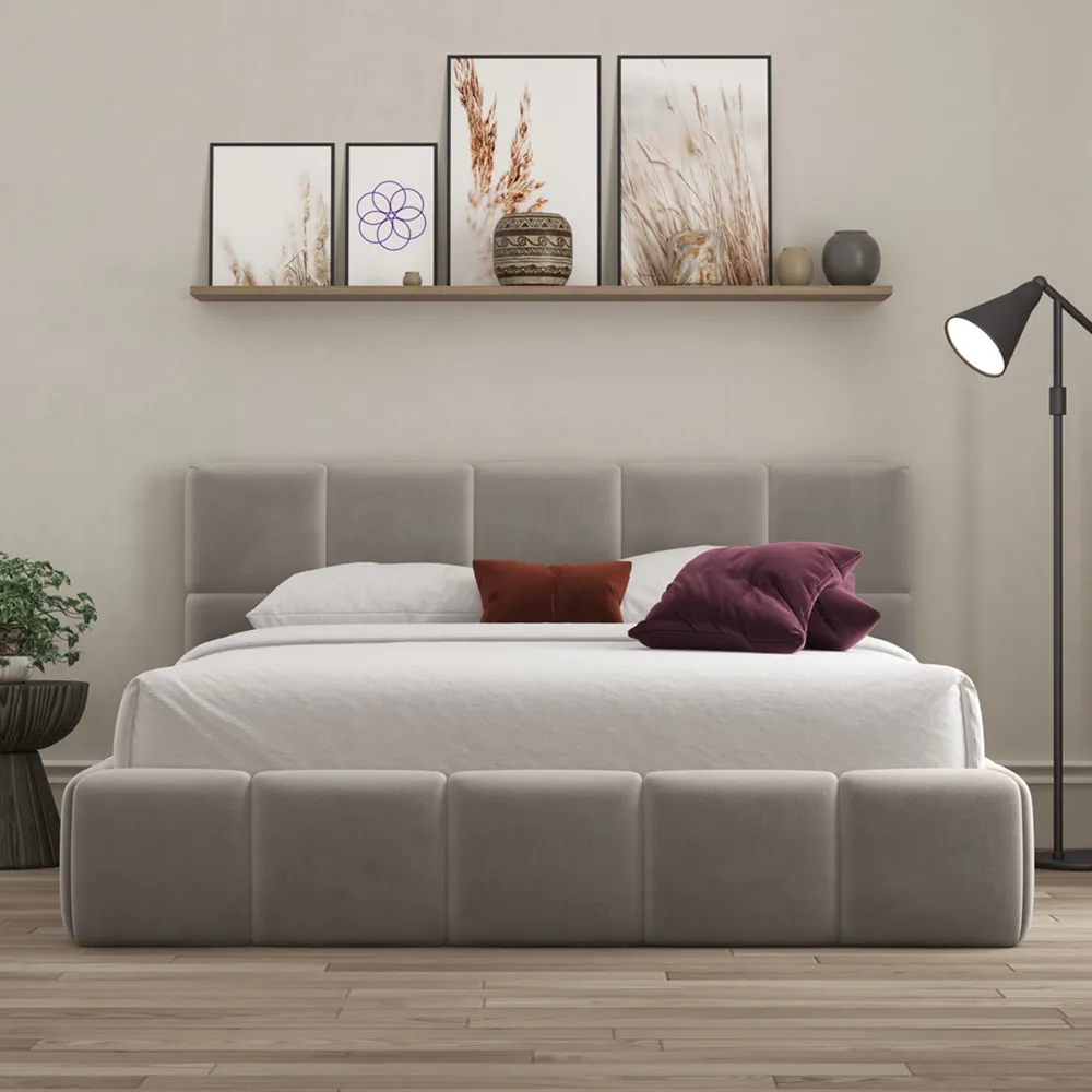 Ovella Super King Cubed Bed Frame - Grey