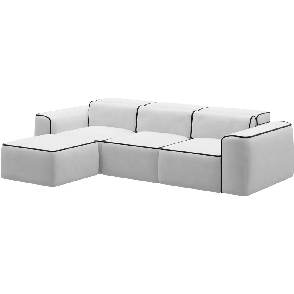 Piper 3-Seater Modular Sofa - White
