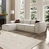 Piper 3-Seater Modular Sofa - White