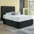 Savoy Double Bed Frame - Black, Velvet