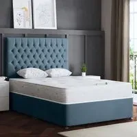 Seraphine King Size Divan Bed with 2 Drawers - Blue