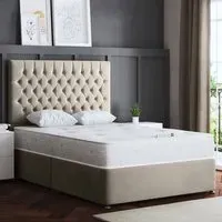 Seraphine Small Single Divan Bed - Beige