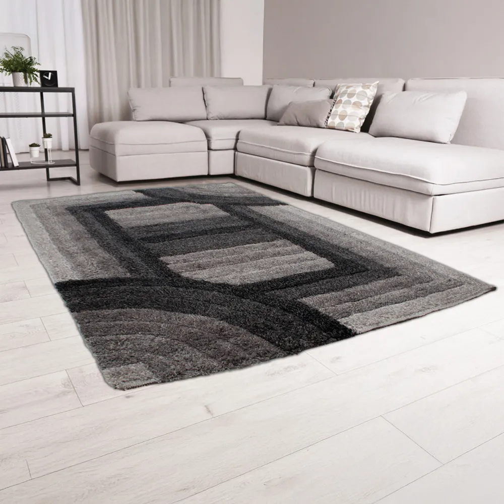 Trellis Ultra Plush Rug - Anthracite