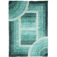 Trellis Ultra Plush Rug - Blue